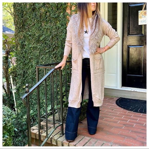 #36 Most Fabulous Soft Long Viscose Blend Sweater Knit Cardigan with pockets - Picture 5 of 9